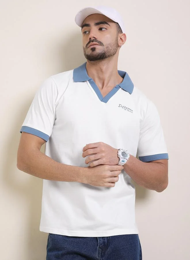Difference of Opinion Men Relaxed Fit Printed Polo